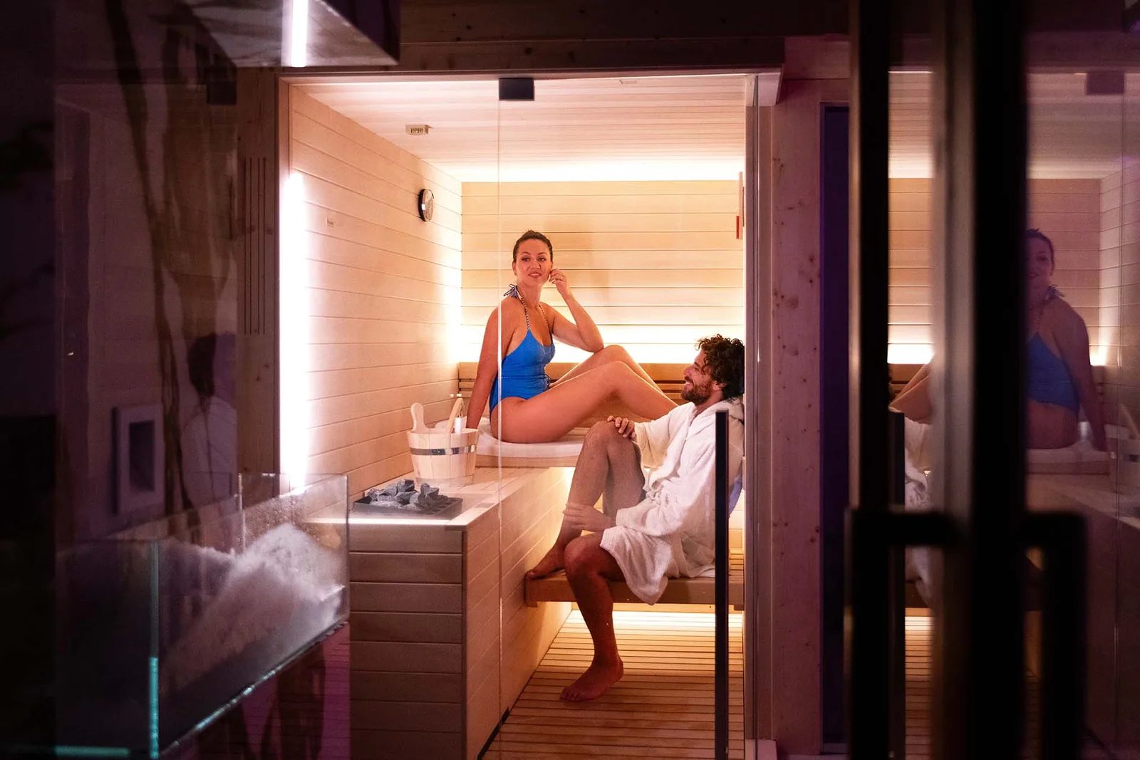 Die Sauna im Wellnessbereich — Il Castagno Toscana